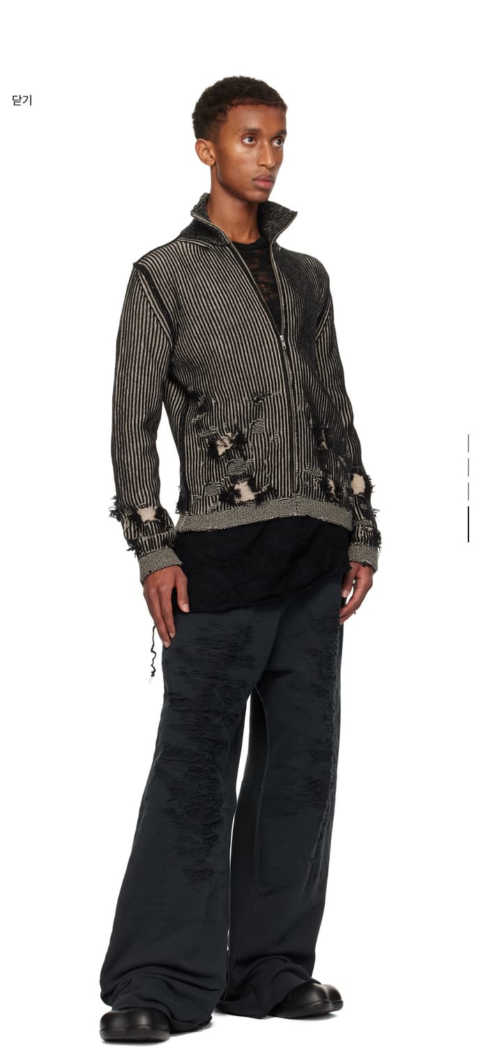 Mm6 마르지엘라 24fw 니트 집업 L 상품이미지2