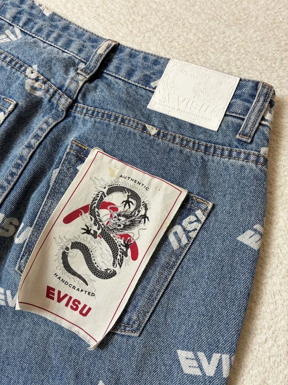 에비수 EVISU 20ss 패턴 스트레이트 데님 팬츠 PN6698 상품이미지3