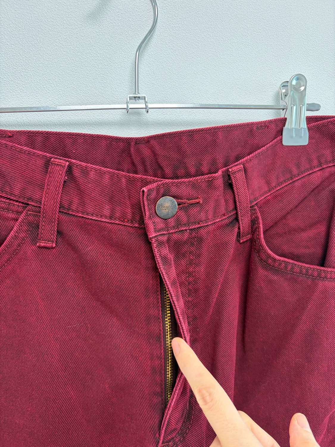 랭글러 버건디 데님 팬츠 (30inch) 상품이미지3