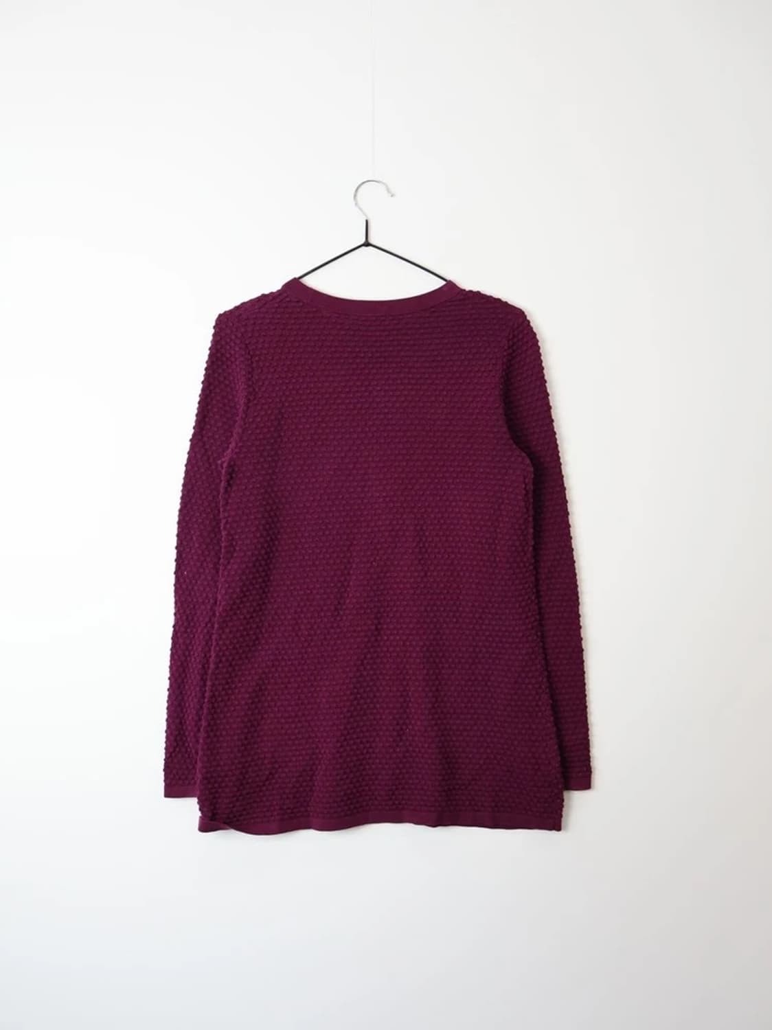 COS Textured Burgundy Knit Sweater 상품이미지4