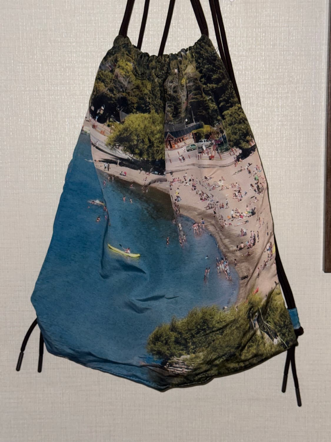 KIJUN 스트링 백팩 UNISEX Beach Print 상품이미지2