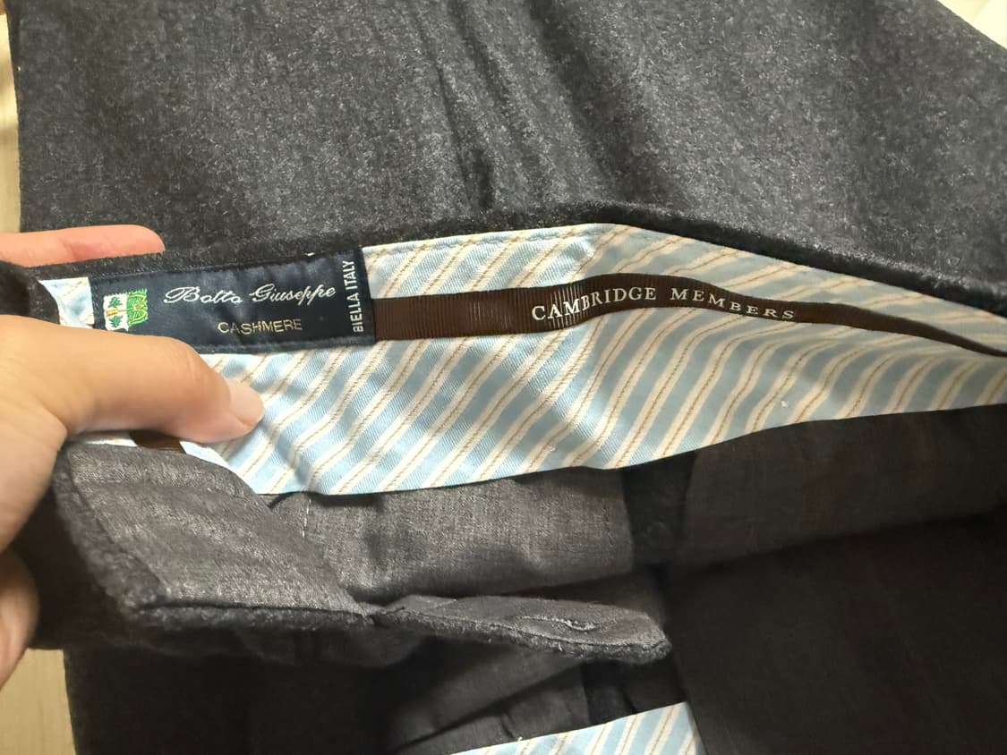 캠브리지 멤버스 울 케시미어 혼방 팬츠 새상품 상품이미지2