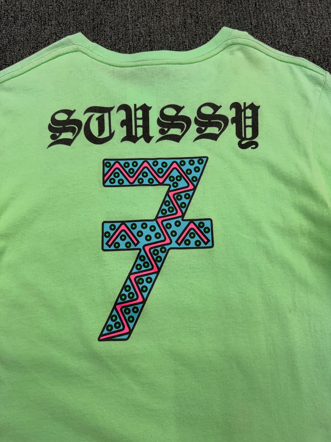 L) 스투시 빈티지 7로고 프린팅 반팔 티셔츠 상품이미지5