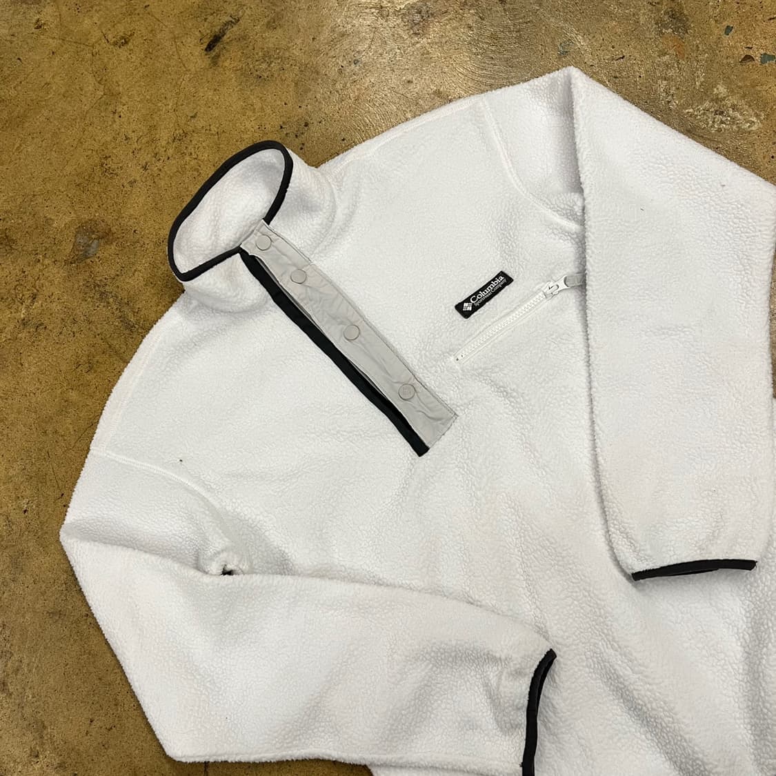[정품/XS] 컬럼비아 화이트 플리스 풀오버 b17 상품이미지1