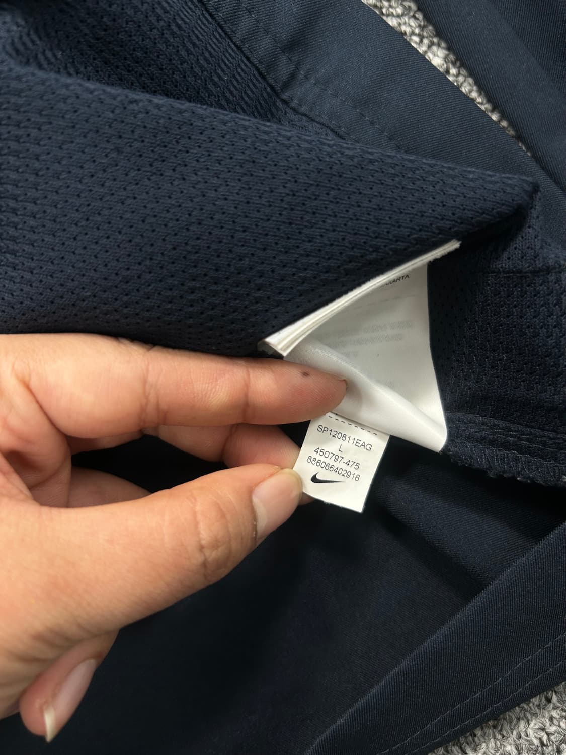 나이키 네이비 드라이핏 바람막이 L 상품이미지7