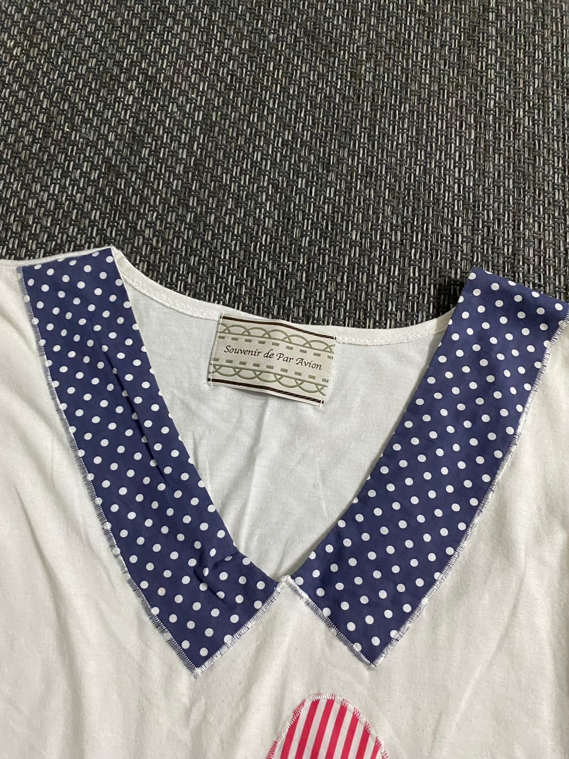 00’s Dot Pattern&Ribbon Print Tee 상품이미지6