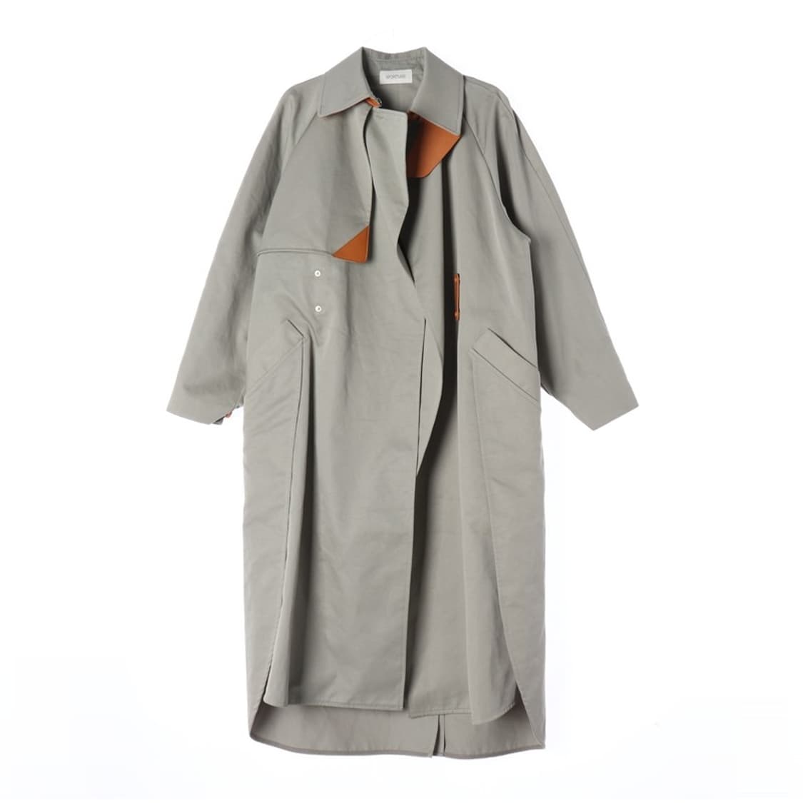 스포트막스 유니크 카라 디테일 코튼 트렌치코트 상품이미지1