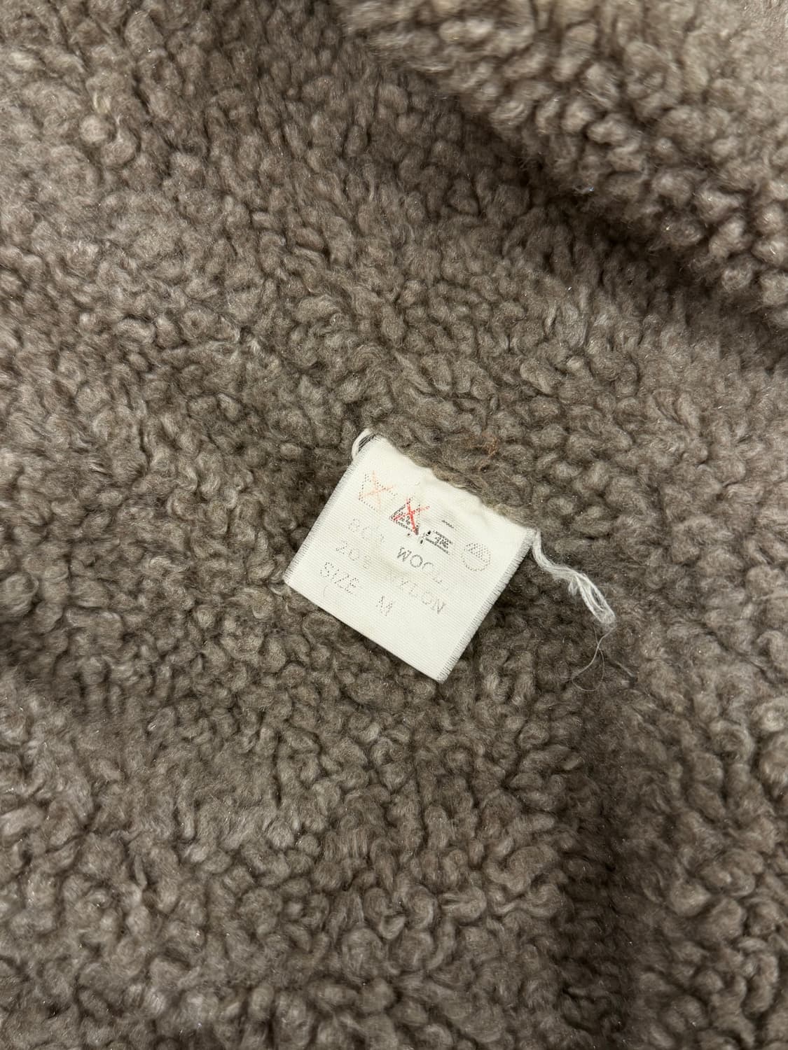 Vtg 빈티지 쉐르파 울 체크 셔츠 (Fabric by Italy) 상품이미지10