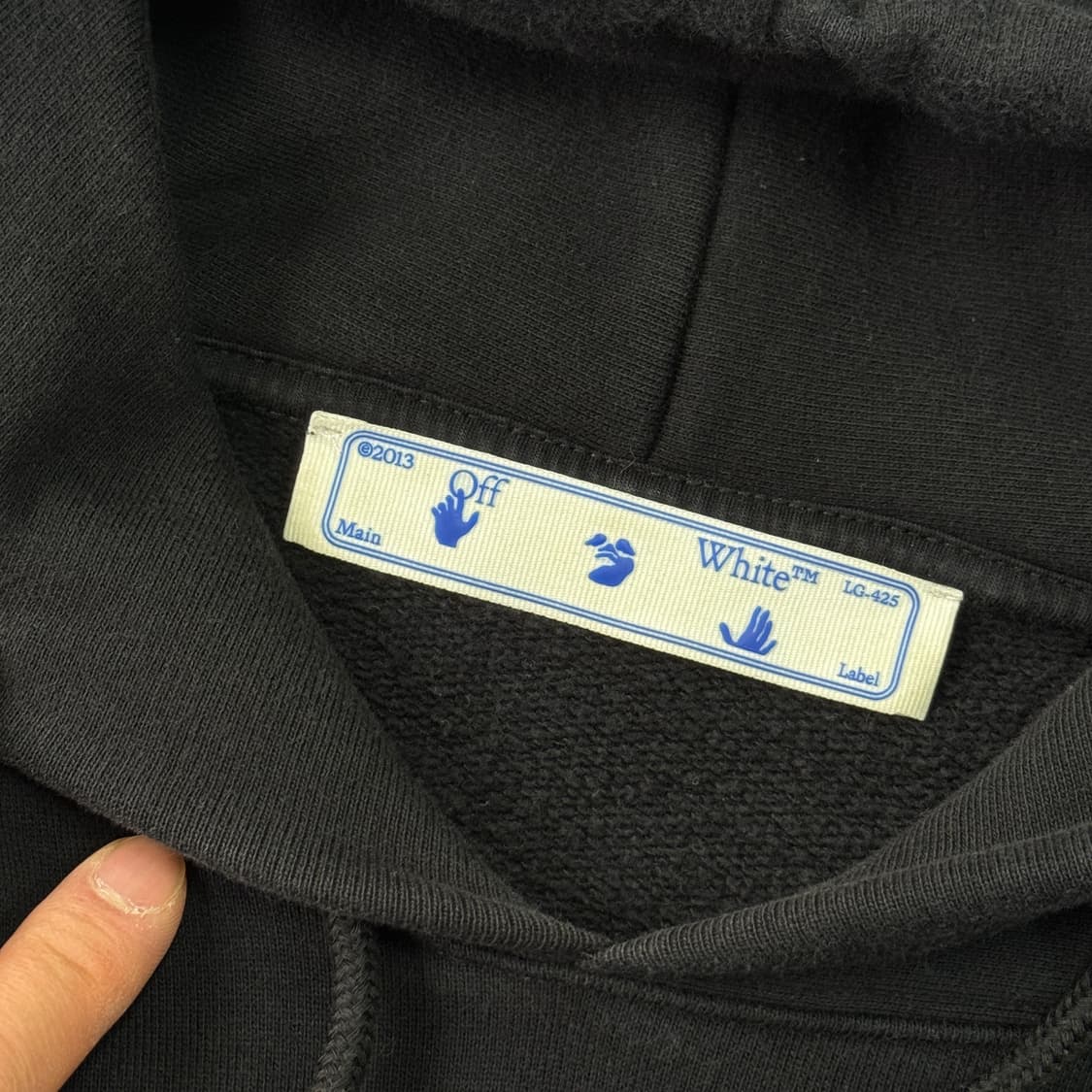 오프화이트 에로우 카라바조 후드 M 상품이미지5