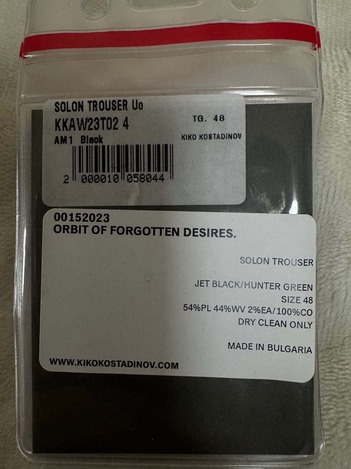 Kiko kostadinov solon trouser 48 상품이미지5