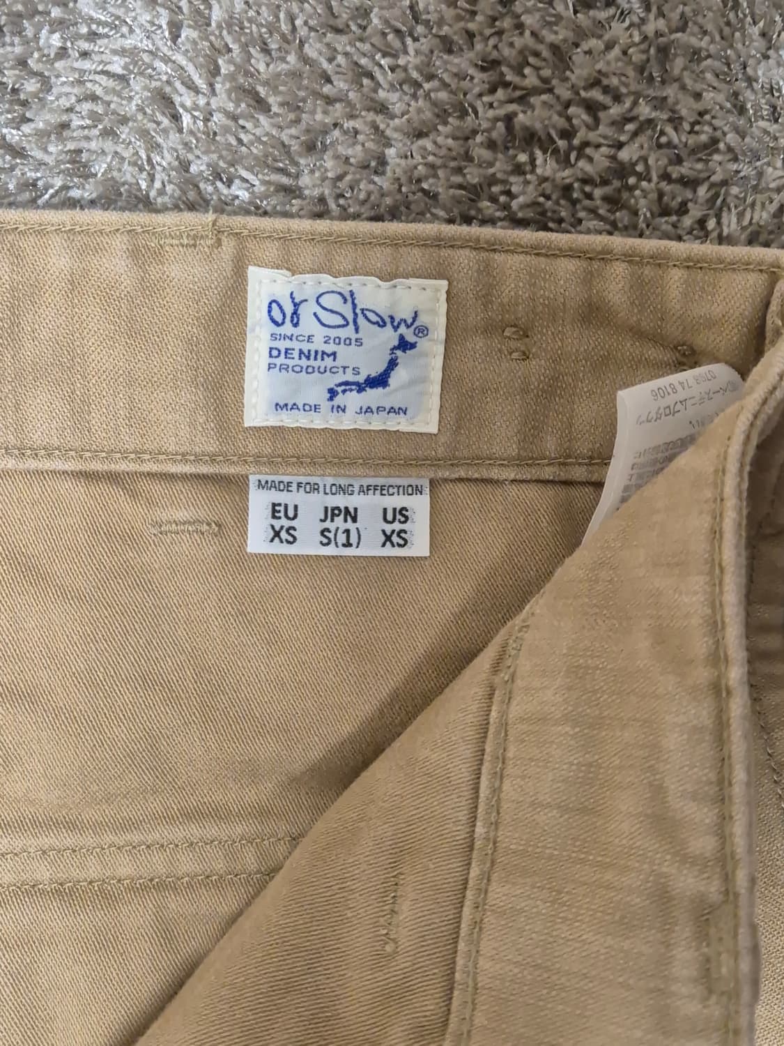 오어슬로우 퍼티그팬츠 카키 레귤러핏 상품이미지3