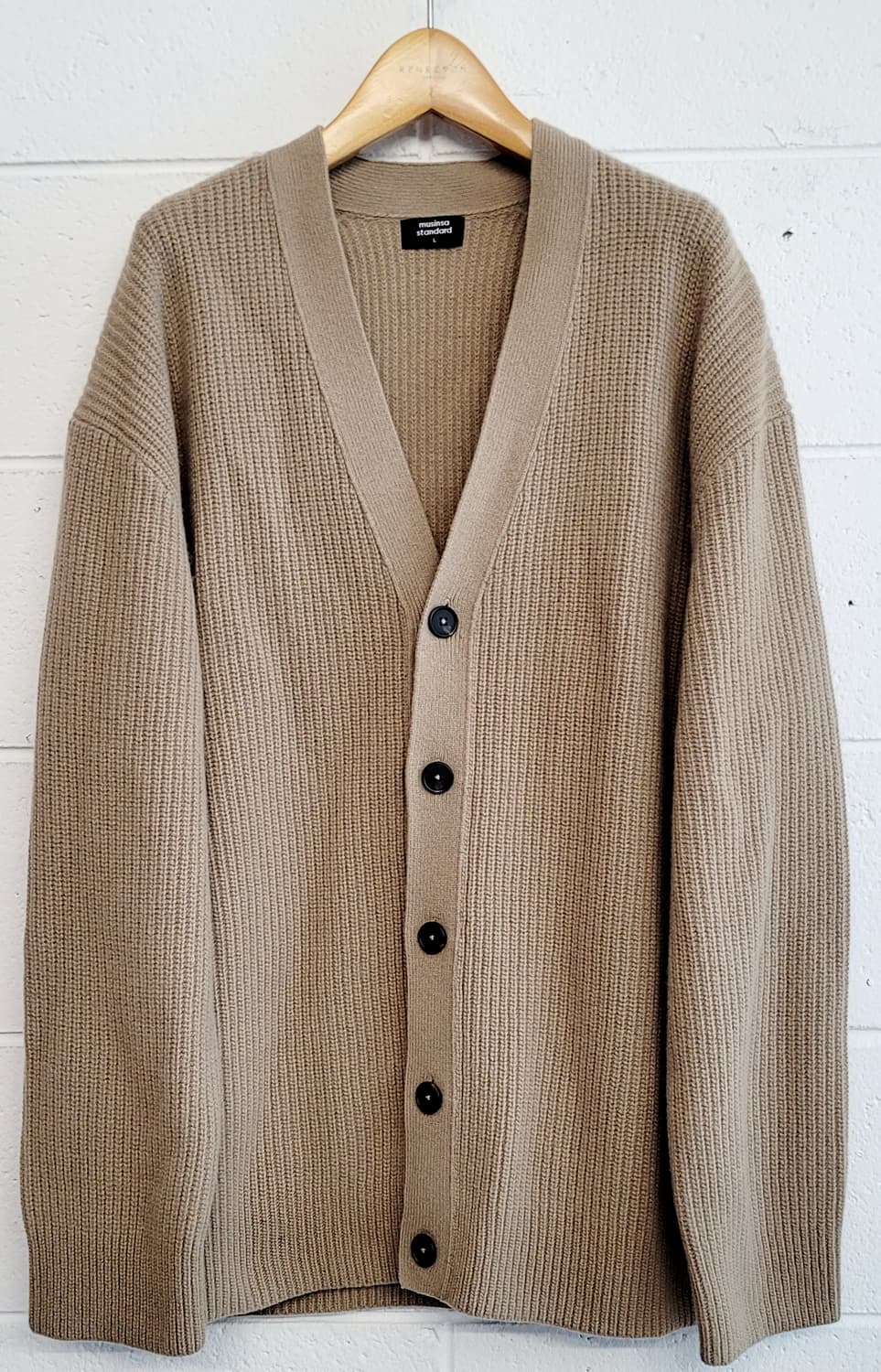 [XL~XXL] 무신사스탠다드 램스울 오버사이즈 니트가디건 판매 상품이미지1