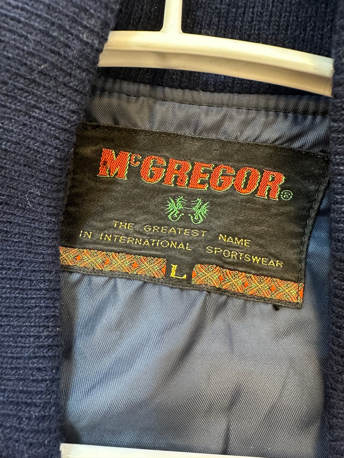 L) 맥그리거 빈티지 세로 스트라이프 니트 집업 상품이미지3