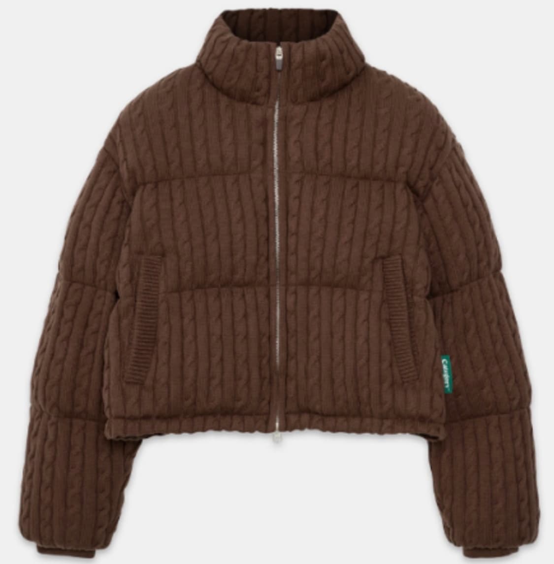 (예리,하니) 카테고리9 니트패딩 브라운 상품이미지3