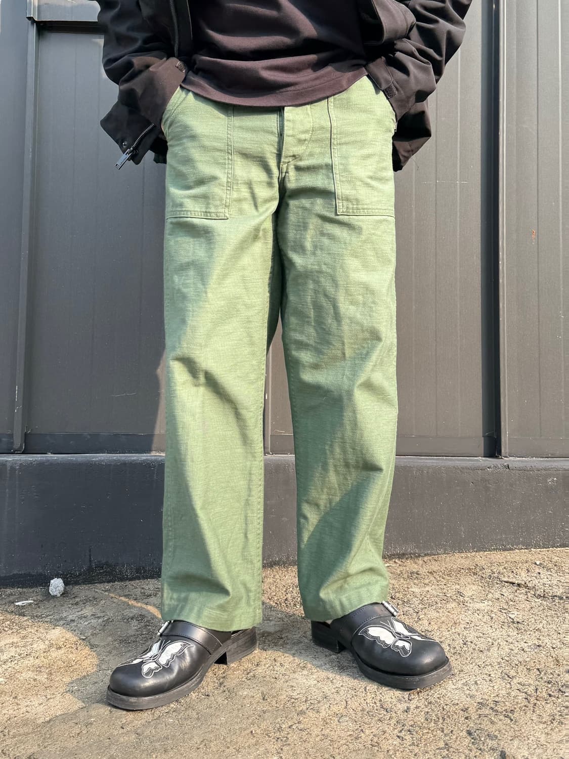 오어슬로우 퍼티그 팬츠 레귤러 카키 상품이미지1