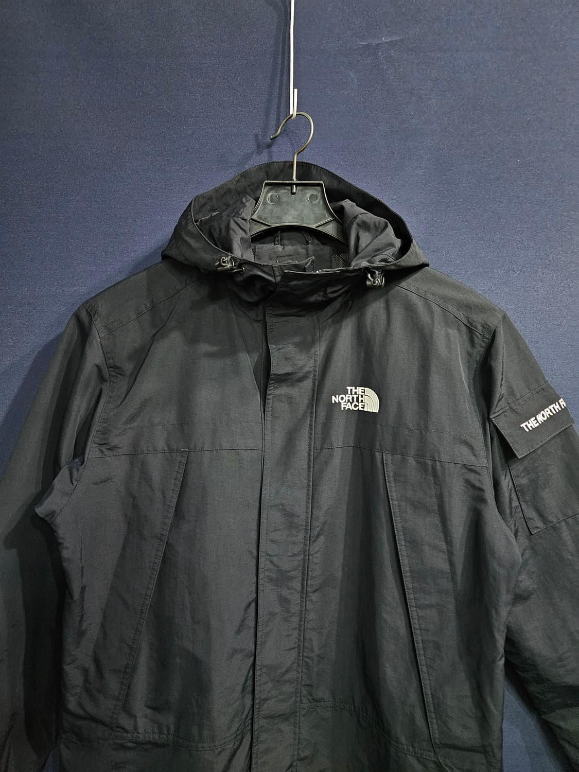 노스페이스 블랙 남성 95~100 방풍 후드집업 자켓  상품이미지7