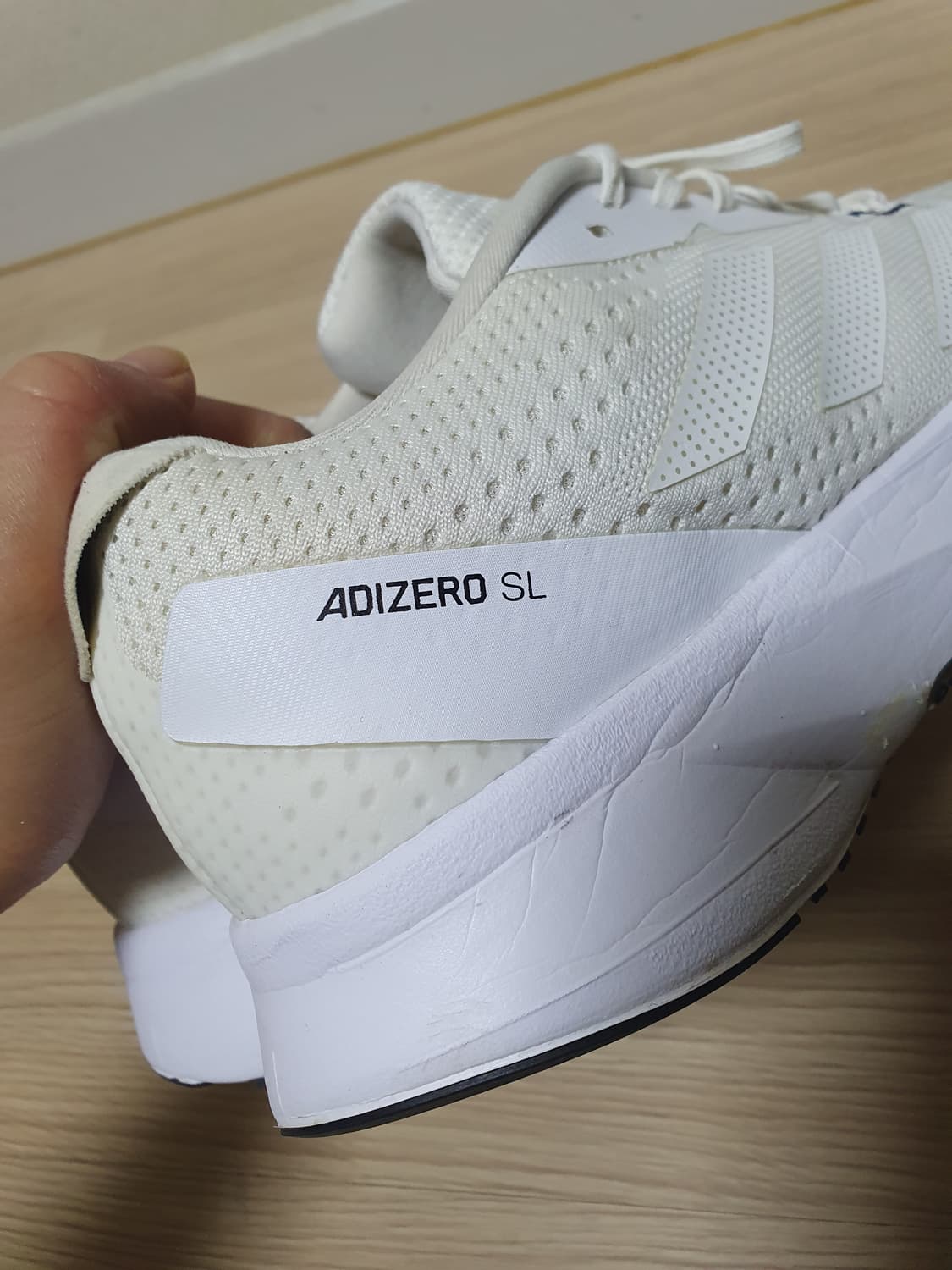 아디다스 아디제로 SL 화이트 런닝화 270 상품이미지6