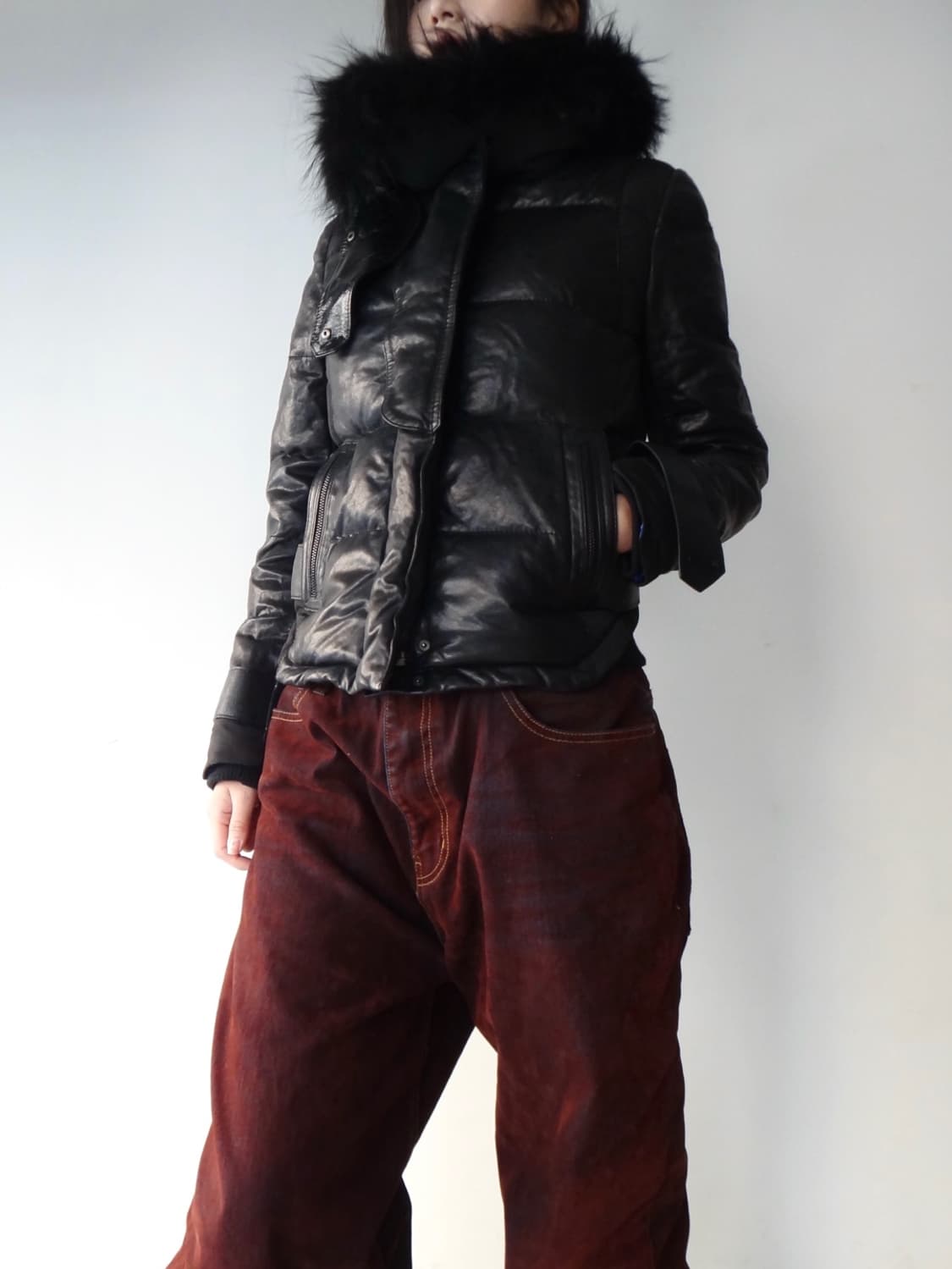 VOV gothic leather padded jacket / black 상품이미지9