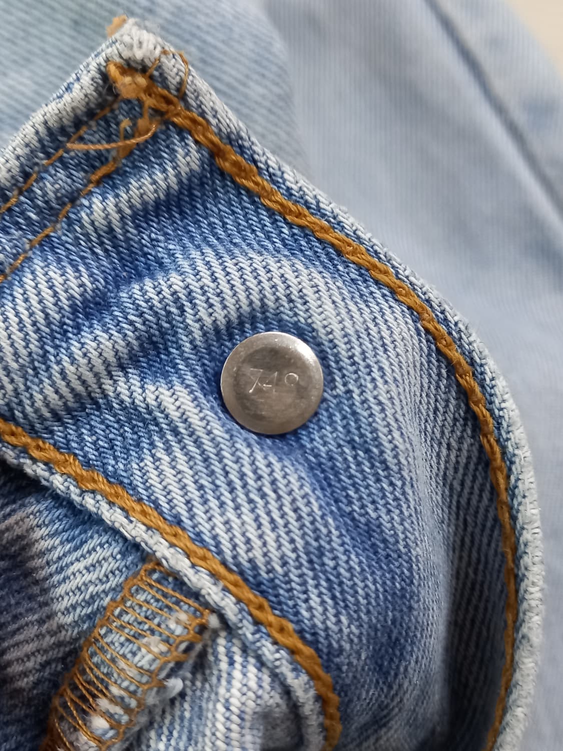 36-37 90's 리바이스570 테이퍼드 연청 커스텀 36-434 상품이미지8