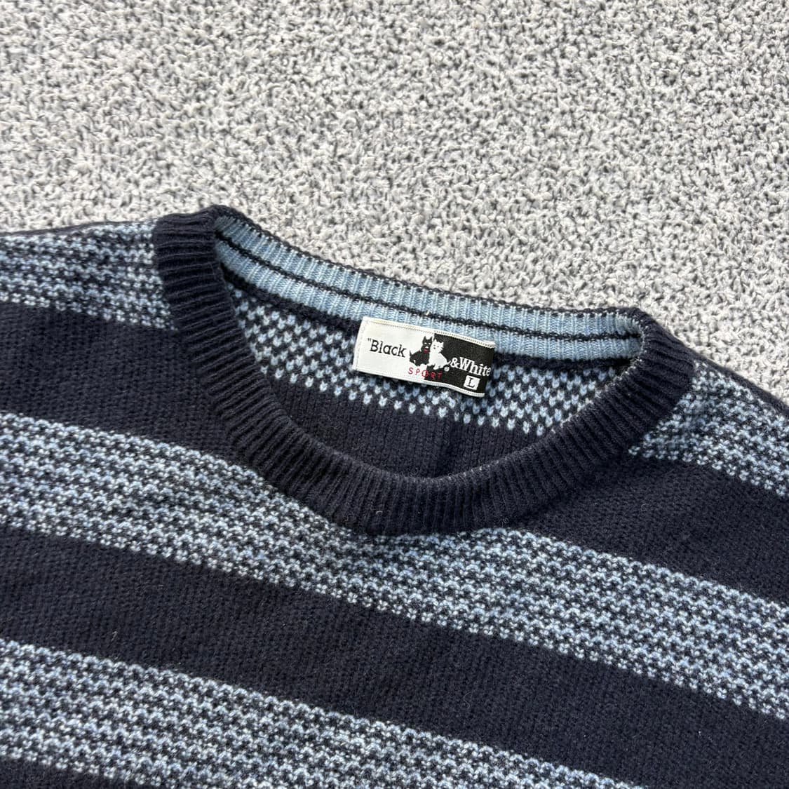 L 블랙야크 스트라이프 울 니트 0309J 상품이미지2