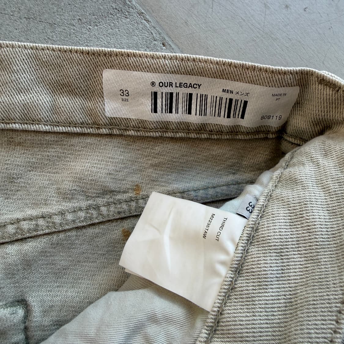 아워레가시 써드컷 애틱 워시 데님 팬츠 상품이미지8