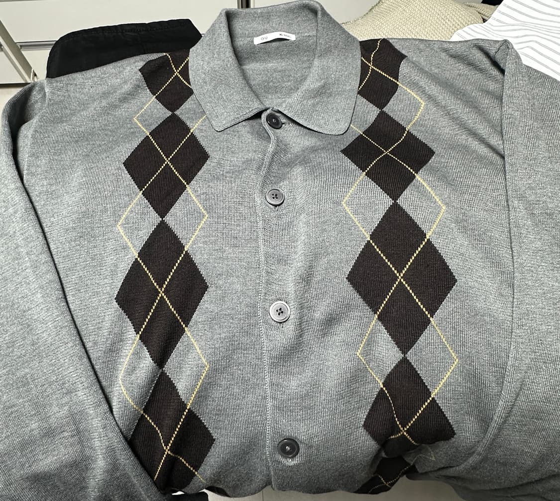 GU 배럴레그(34) / 아가일 가디건(XL) 상품이미지6