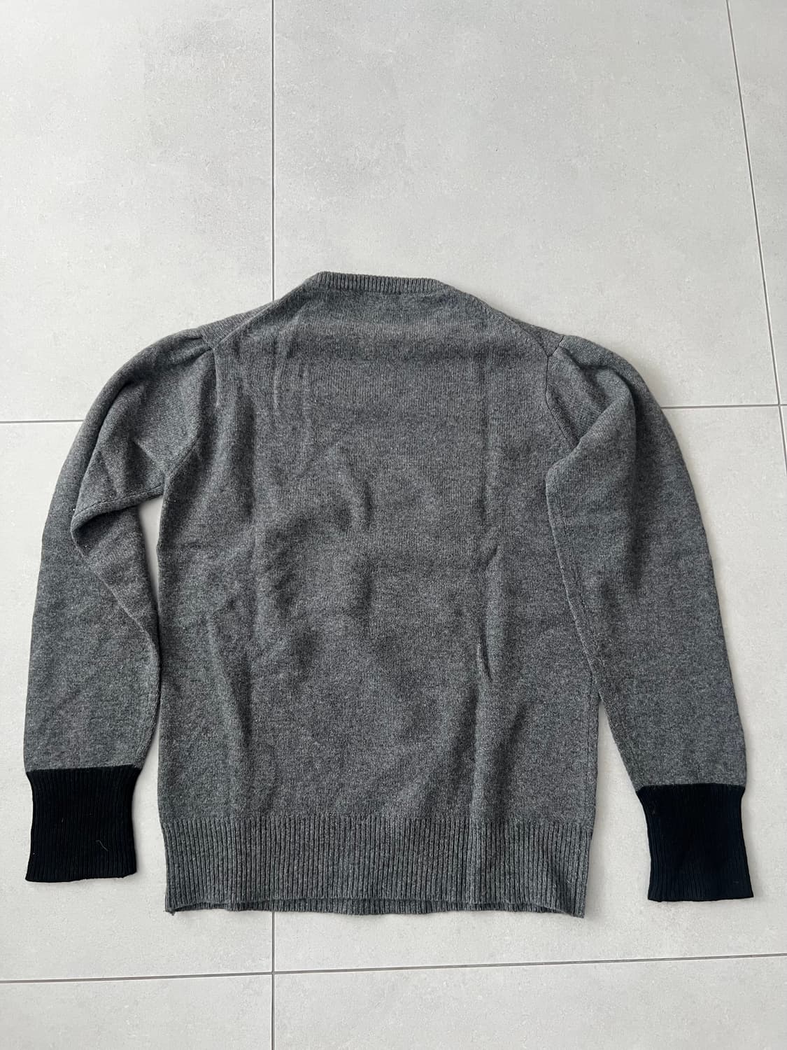 랜덤아이덴티티 울캐시 니트 그레이 XL 상품이미지2