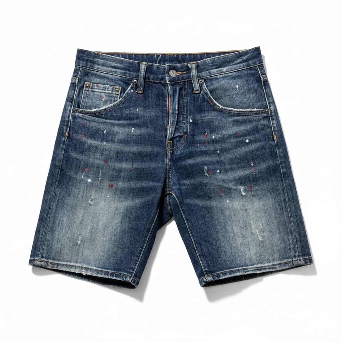 디스퀘어드 데님 반바지 데미지 페인트 워싱 46 상품이미지1
