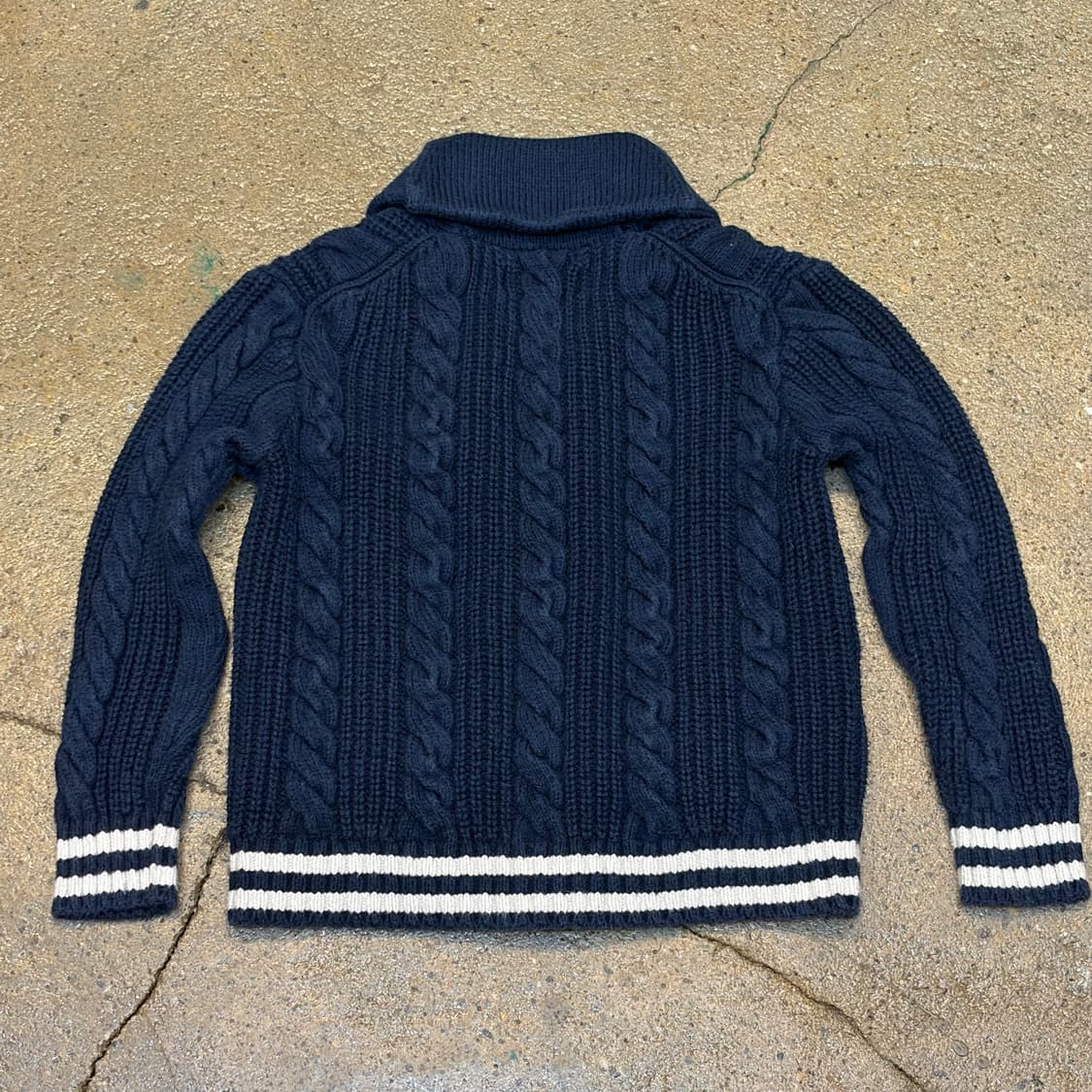 00s USA 빈티지 폴로랄프로렌 아동복 숄카라 코튼 니트 가디건 상품이미지6