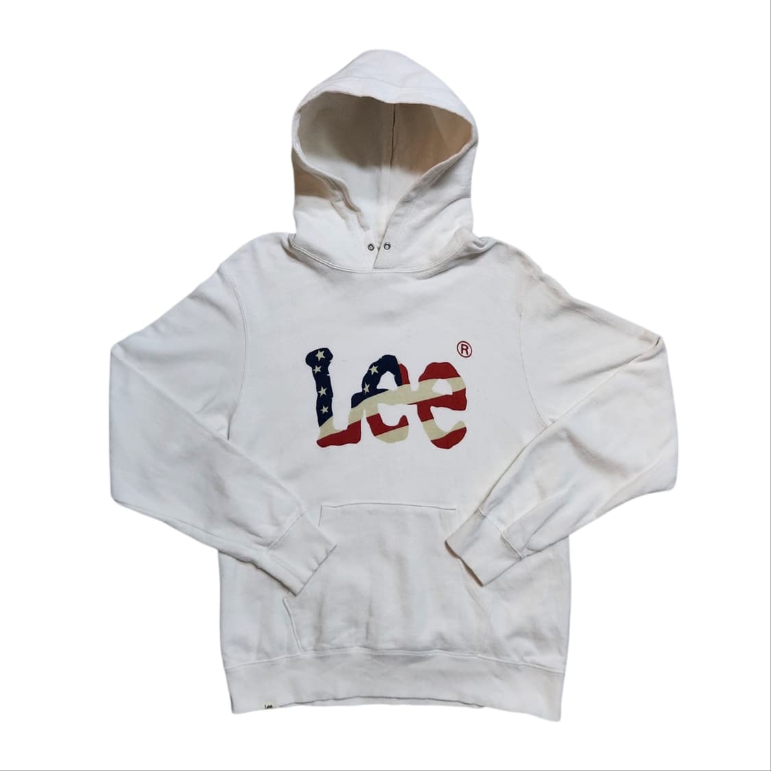 Lee JPN 빈티지 빅로고 후드티 화이트 (M) 상품이미지1