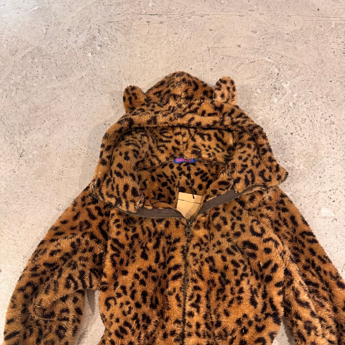 네코미미 레오파드 후드집업 상품이미지4