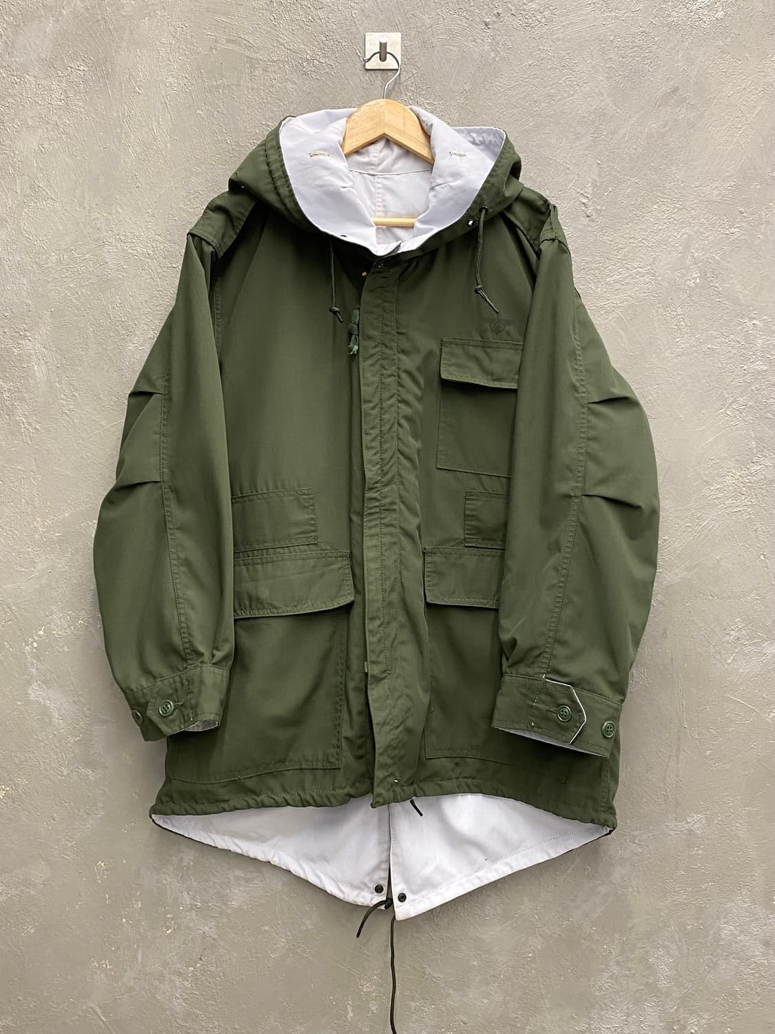 [L] 8-90s 한국군 밀리터리 리버서블 스키파카 자켓 상품이미지1