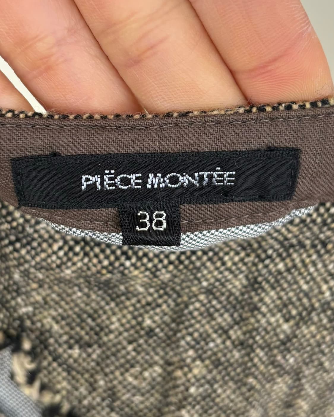 플라스 몽테피 프릴 빈티지 울 스커트 상품이미지7