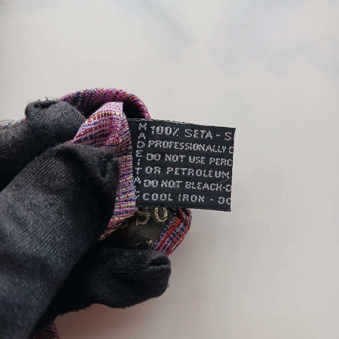 미쏘니 실크 멀티 스트라이프 웨이브 넥타이 8.9cm B등급 A18764 상품이미지8