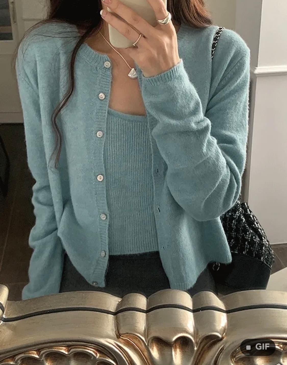 (새상품)나시 가디건 세트 상품이미지1