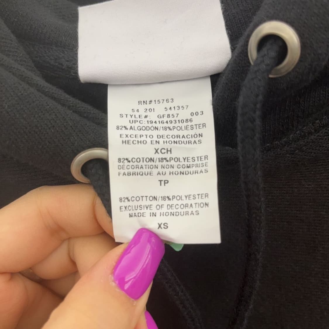 챔피언 올드스쿨 리버스위브 후드티 XS C06936 상품이미지6