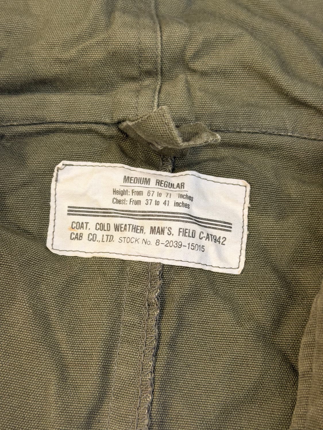 CAB CLOTHING 캡클로딩 M-51 개파카 야상 자켓 상품이미지3