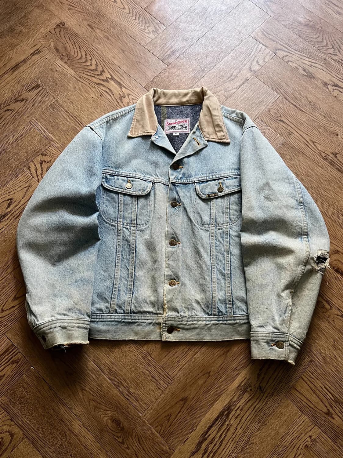 [L]80's Lee 스톰라이더 빈티지 워싱 트러커 자켓 R4 상품이미지1