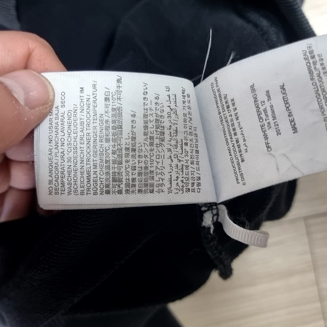 OFF-WHITE 앙상블 아플리케 후드티 블랙(프리) 상품이미지8