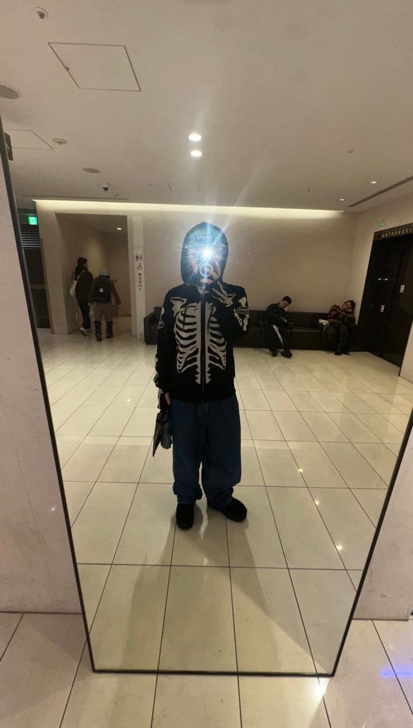 벤슨 본 스켈레톤 넥 워머 후드집업 상품이미지2