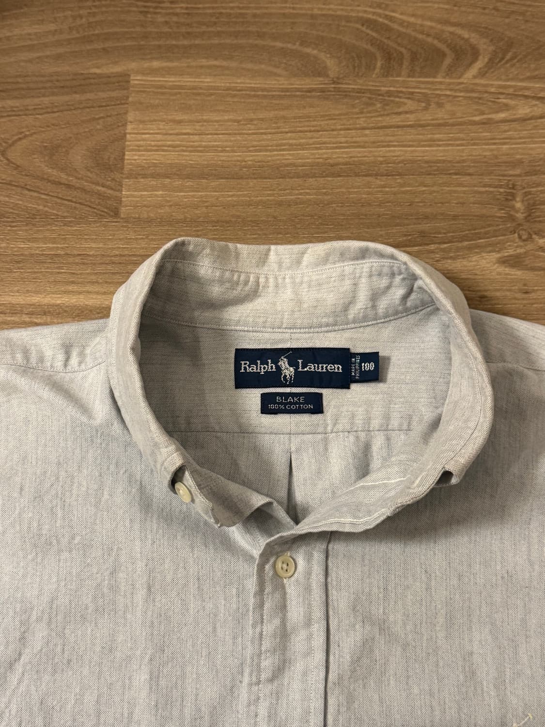 폴로 블루 옥스포드 셔츠 L 판매 상품이미지2