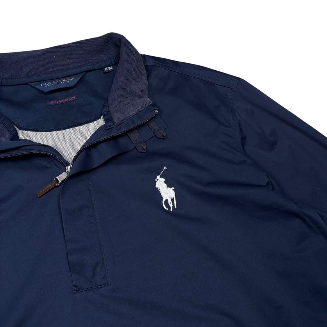 폴로 랄프로렌 네이비컬러 포니로고 하프집 웜업 상품이미지2