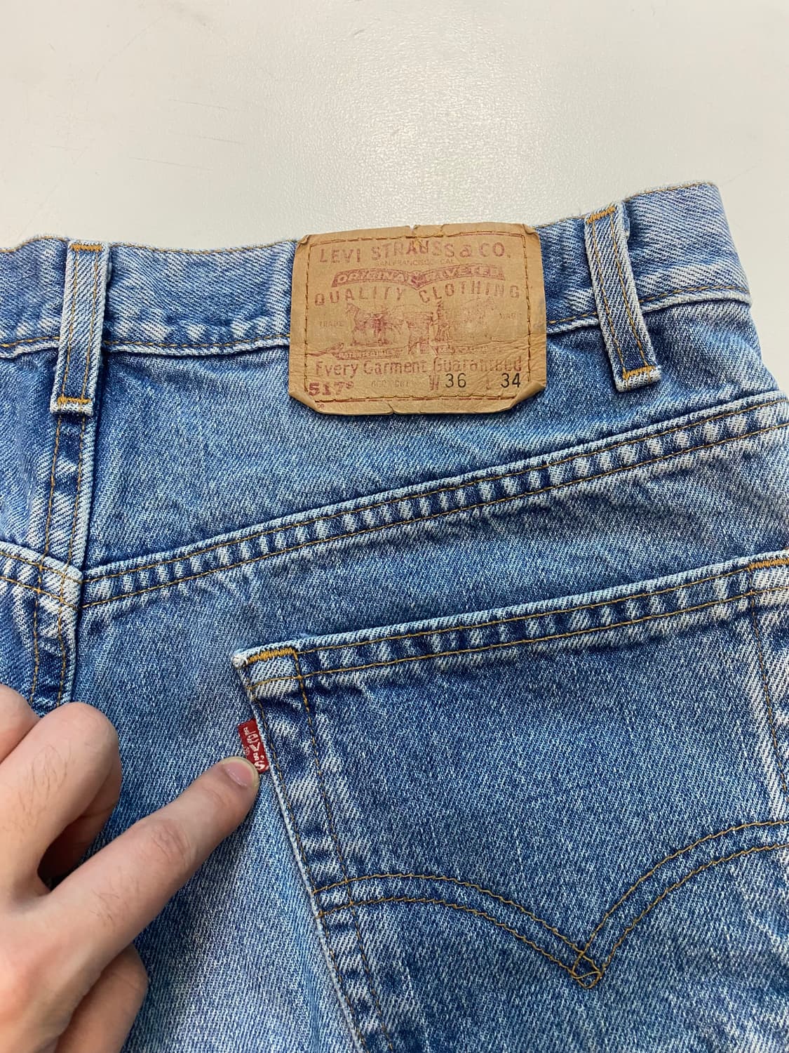 90s리바이스 연청517 USA33.34 부츠컷.플레어 상품이미지2