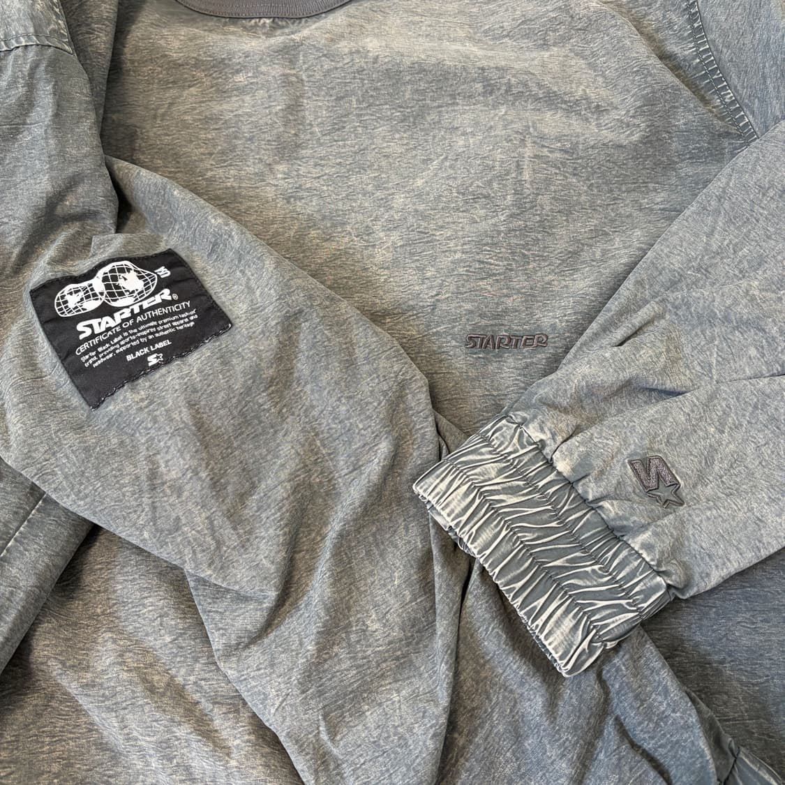 스타터 가먼트 다잉 풀오버 나일론 웜업 맨투맨 상품이미지3