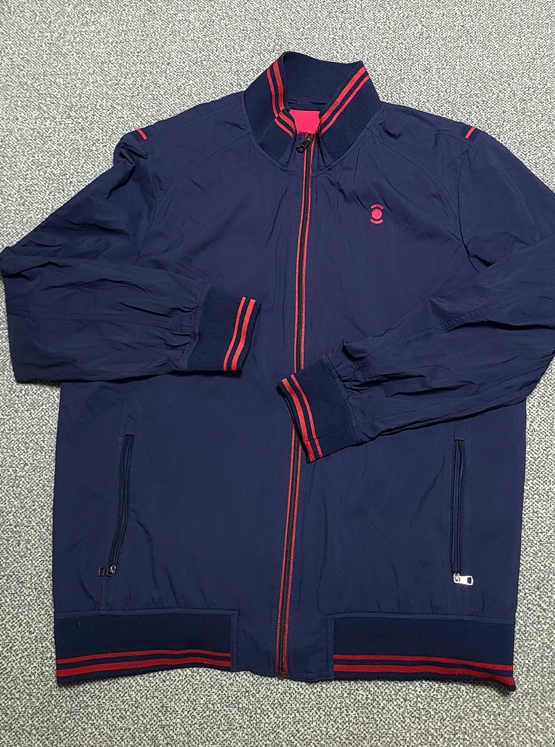 W.ANGLE 남성  베스트  내피   바람막이 자켓 105 네이비/레드 상품이미지1