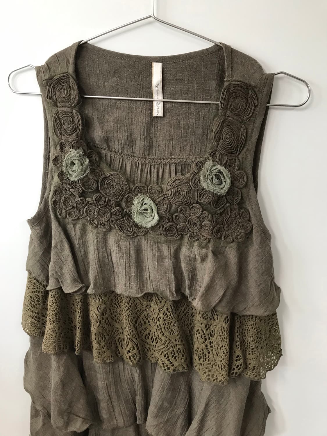 빈티지 꽃 자수 캉캉 원피스 상품이미지4