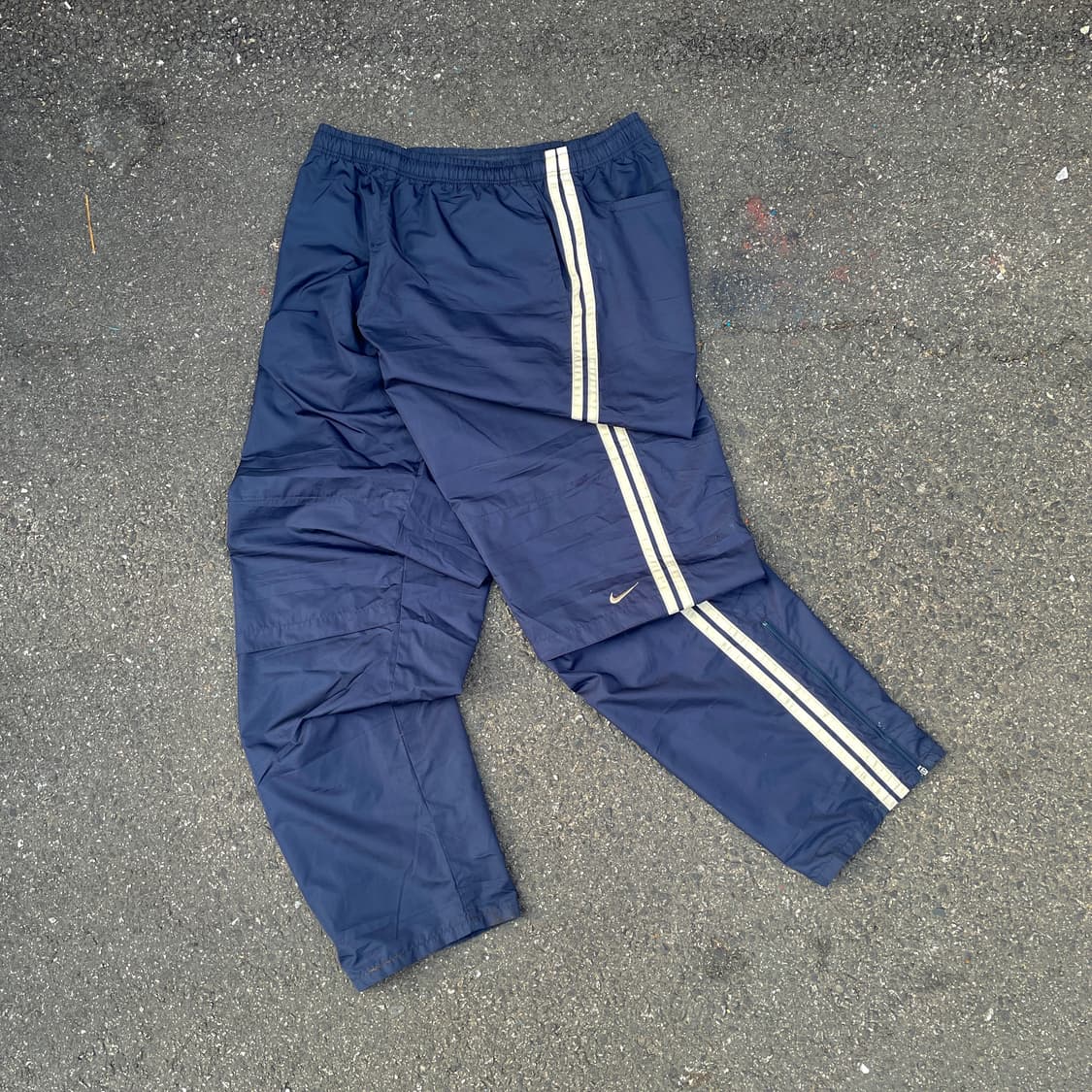 00s 나이키 와이드 사이드라인 트랙팬츠 올드스쿨 팬츠 XXL 상품이미지8