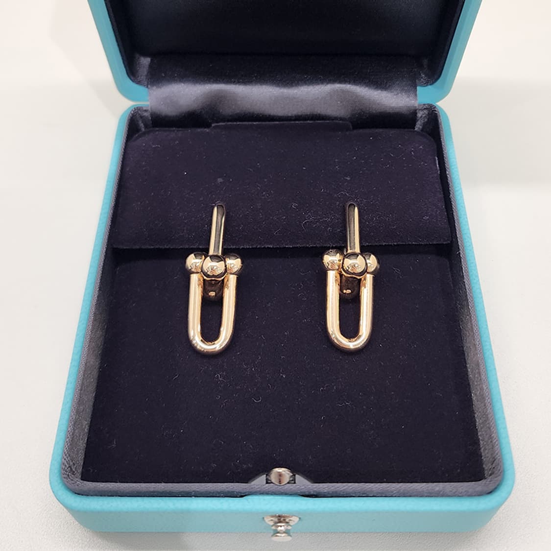 티파니 68533686 하드웨어 링크 이어링 라지 로즈골드 상품이미지4