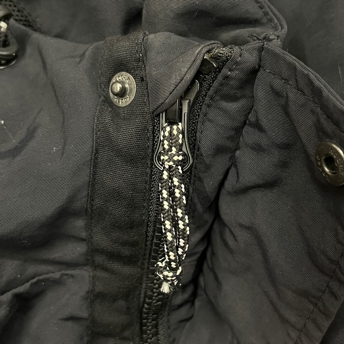 [정품/L] 코닥 아노락 후드 바람막이 반집업 블랙 점퍼 b15 상품이미지9