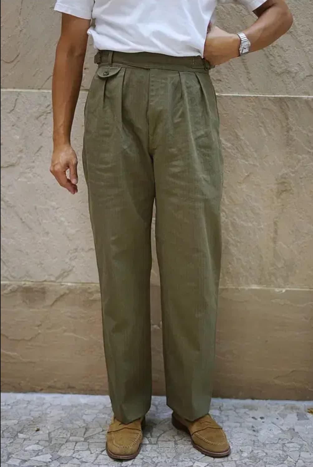 케네스필드 구르카 헤링본 올리브 L 새상품 상품이미지2